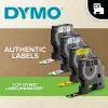 DYMO Authentic D1 Durable Labels | Schwarzer Druck auf rotem Band | 12 mm x 3 m | Beschriftungsband für LabelManager Etikettendrucker
