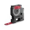 DYMO Authentic D1 Durable Labels | Schwarzer Druck auf rotem Band | 12 mm x 3 m | Beschriftungsband für LabelManager Etikettendrucker