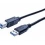 Hypertec 352468-HY USB-Kabel USB 3.2 Gen 1 (3.1 Gen 1) 3 m USB A USB B Schwarz