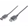 Hypertec 532414-HY USB-Kabel USB 2.0 3 m USB A Grau