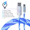 Oniverse USB-A auf USB-C Quick Charge Kabel mit LED - 2 Meter - Weiß (Multiplattform)