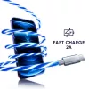 Oniverse USB-A auf USB-C Quick Charge Kabel mit LED - 2 Meter - Weiß (Multiplattform)