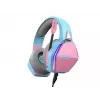 Oniverse Gaming Headset Nebula - Diva Pink (Multiplattform), Kabelgebunden, Gaming, 20 - 20000 Hz, 356 g, Headset, Cyan, Pink