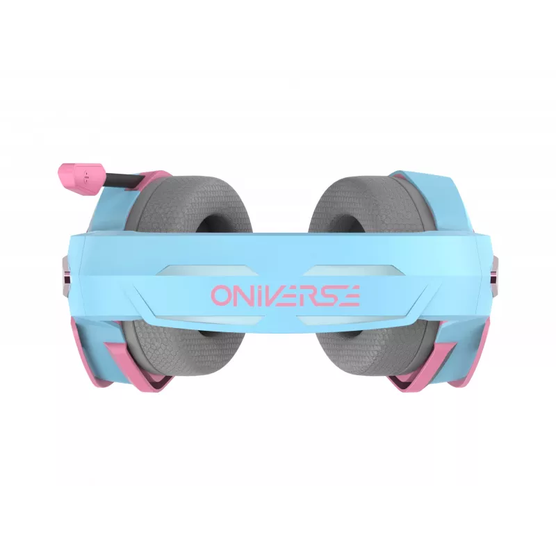 Oniverse Gaming Headset Nebula - Diva Pink (Multiplattform), Kabelgebunden, Gaming, 20 - 20000 Hz, 356 g, Headset, Cyan, Pink