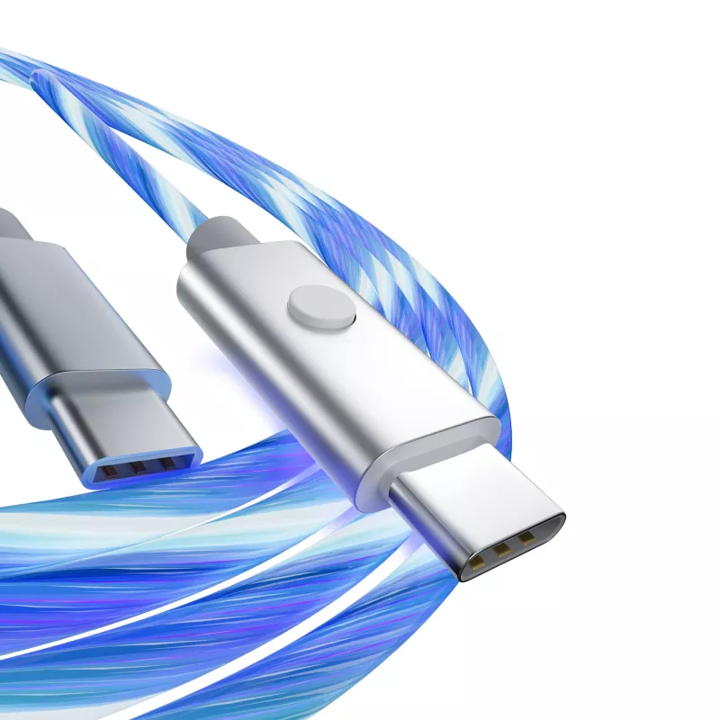 Oniverse USB-C auf USB-C Schnellladekabel – 2 Meter – LED (Multiplattform)