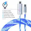 Oniverse USB-C auf USB-C Schnellladekabel – 2 Meter – LED (Multiplattform)