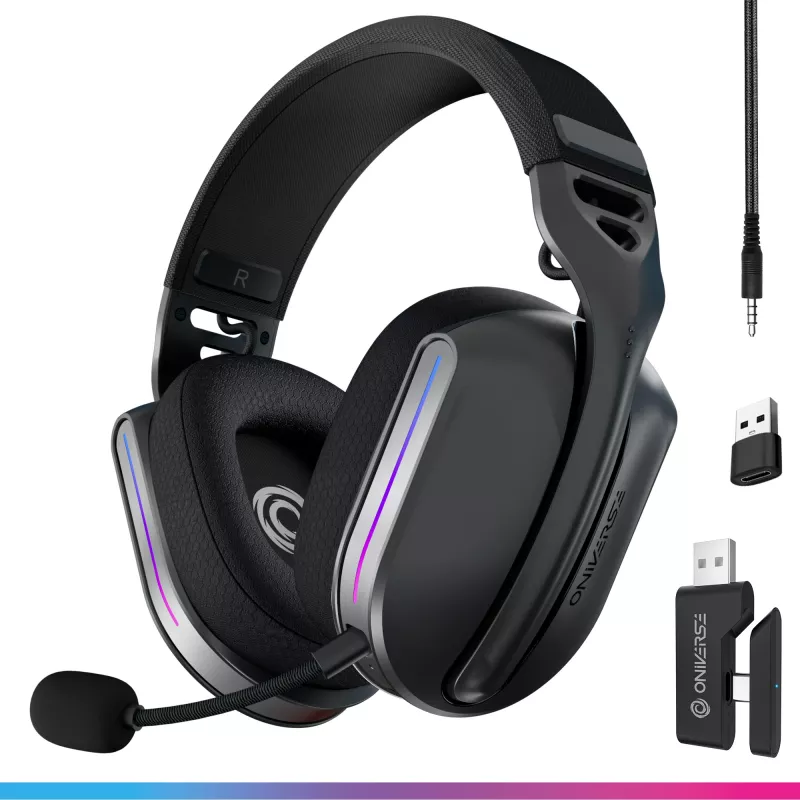 Oniverse Wireless Gaming Headset Polaris - Eclipse Schwarz (Multiplattform)