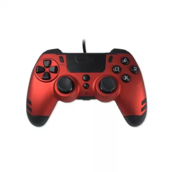 Lexip x Steelplay Slim Pack kabelgebundener Controller, Rubinrot (PC/PS4)