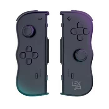 Lexip Adventure Twinpads Schwarz (Switch), Gamepad, Nintendo Switch, Nintendo Switch OLED, Capture-Taste, D-Pad, Home-Taste, Analog / Digital, Kabellos, Bluetooth