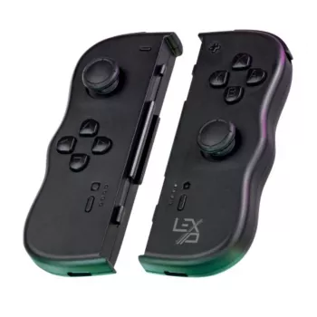 Lexip Adventure Twinpads Schwarz (Switch), Gamepad, Nintendo Switch, Nintendo Switch OLED, Capture-Taste, D-Pad, Home-Taste, Analog / Digital, Kabellos, Bluetooth