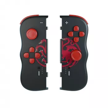 Lexip HBO Game of Thrones Targaryen Schwarz, Rot Bluetooth Gamepad Nintendo Switch, Nintendo Switch OLED