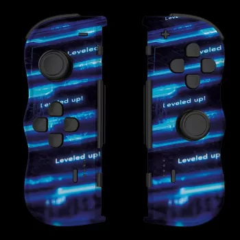 Lexip X CRUNCHYROLL - LEVEL UP WL TWIN PADS, Gamepad, Nintendo Switch 2, D-pad, Richtungstasten, Analog / Digital, Kabellos, Schwarz, Blau