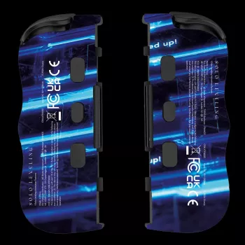 Lexip X CRUNCHYROLL - LEVEL UP WL TWIN PADS, Gamepad, Nintendo Switch 2, D-pad, Richtungstasten, Analog / Digital, Kabellos, Schwarz, Blau