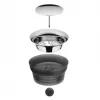 WMF Basic Wasserkaraffe 1,0 schwarz, Karaffe, 1 L, Schwarz, Transparent, Glas, Rund, Köhler & Wilms