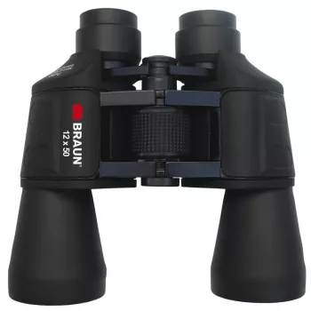 Braun Fernglas 12x50 BK-7 Porro Schwarz