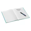 Leitz Notizbuch WOW A4 kariert mit Hardcover 90g/80 Blatt, Muster, Blau, A4, 80 Blatt, 80 g/m², kariertes Papier