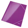 Leitz 3-Klapp-Mappe WOW Karte/POB A4, A4, Polypropylen (PP), Violett, 250 Blatt, 80 g/m², Papier
