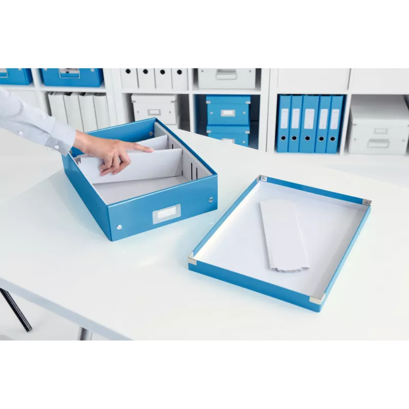 Leitz Click & Store WOW mittlere Aufbewahrungsbox, Blau, Karton, 880 g