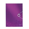 Leitz 3-Flap Folder WOW PP A4, A4, Polypropylen (PP), Metallic, Lila, Hochformat, 150 Blatt, 235 mm