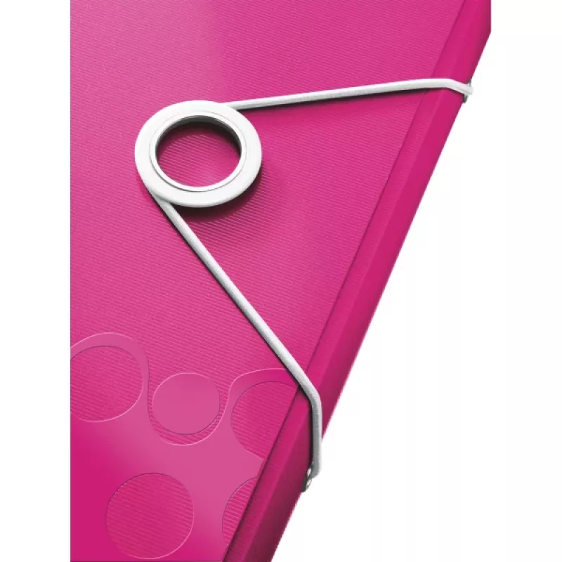 Leitz Projektmappe WOW PP, herkömmlicher Aktenordner, A4, Polypropylen (PP), Metallic, Pink, 200 Blatt, 254 mm