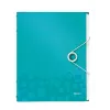 Leitz WOW PP Registerbuch, 6-teilig, A4, Polypropylen (PP), Blau, Metallic, 200 Blatt, 260 mm, 17 mm