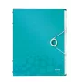 Leitz WOW Trennbuch aus PP, 12 Tabs, A4, Polypropylen (PP), Blau, Metallic, 200 Blatt, 265 mm, 17 mm