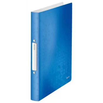 Leitz Ringbinder WOW PP A4 2RR/25mm, A4, Rundring, Polypropylen (PP), Blau, Metallic, Weiß, 190 Blatt