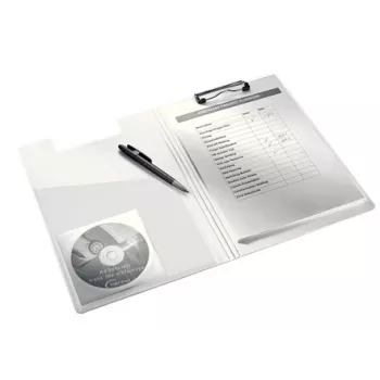 Leitz Klemmbrett mit Deckel WOW, A4, Polyfoam, Lila, 75 Blatt, 1 Tasche, 230 mm