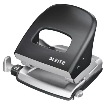 Leitz Locher Style NeXXt, 2-fach 30 Blatt Metall, 30 Blatt, Schwarz, 8 cm, A4, 380 g, 107 x 100 x 137 mm