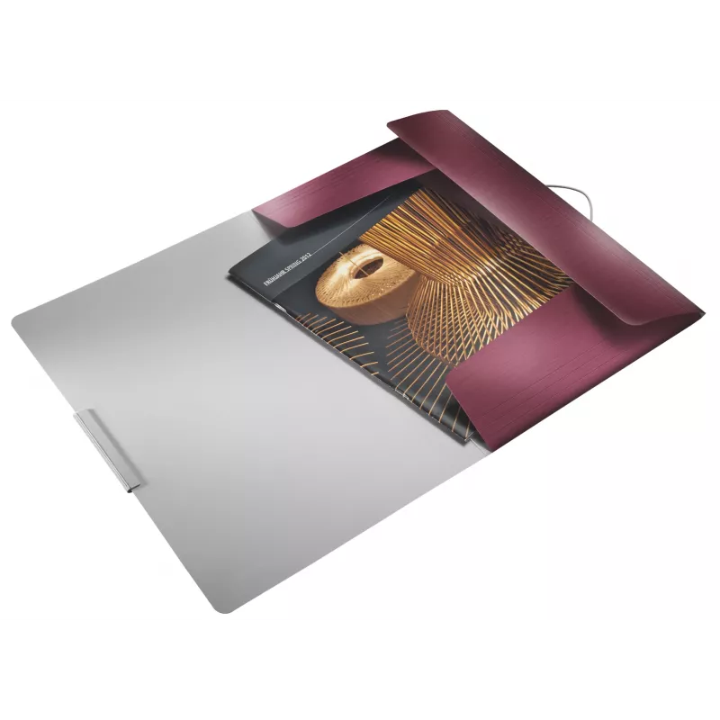 Leitz 3-Flap Folder Style PP A4, A4, Polypropylen (PP), Rot, 150 Blatt, 80 g/m², Gummiband