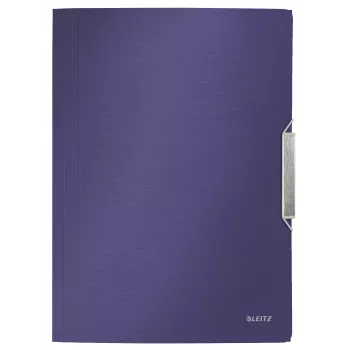 Leitz 3-Klappen-Mappe Style PP A4, A4, Polypropylen (PP), Blau, 150 Blatt, 80 g/m², Gummiband