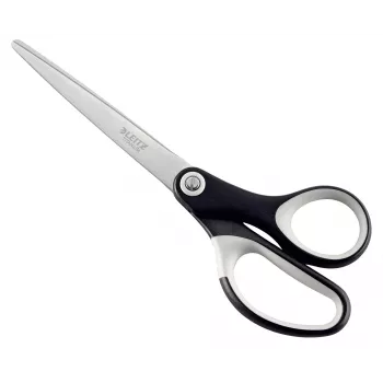 Leitz Titanium-Qualitätsschere 180 mm, Erwachsene, gerader Schnitt, einzeln, Schwarz, Silber, Edelstahl, Büroschere