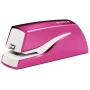 Leitz NeXXt Heftgerät batteriebetrieben WOW 5566, 10 Blatt, 1 cm, Kunststoff, Pink, Weiß, Batterie, 50 mm
