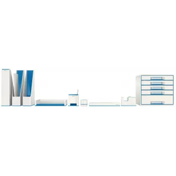 Leitz Briefablage WOW Dual Colour, Kunststoff, Blau, Metallic, A4, 267 mm, 336 mm, 49 mm