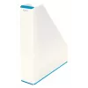 Leitz Zeitschriftensammler WOW Dual Colour, Blau, Weiß, Kunststoff, A4, 272 mm, 318 mm, 430 g