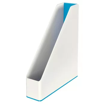 Leitz Zeitschriftensammler WOW Dual Colour, Blau, Weiß, Kunststoff, A4, 272 mm, 318 mm, 430 g