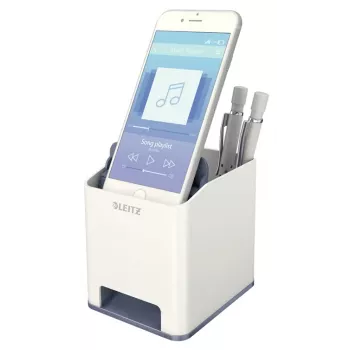 Leitz Sound Pen Holder WOW, Weiß, Polystyrol, 90 mm, 101 mm, 100 mm, 140 g