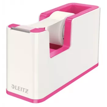 Leitz Tischabroller WOW, 1,9 cm, 33 m, Polystyrol, Metallic, Pink, 51 mm, 126 mm