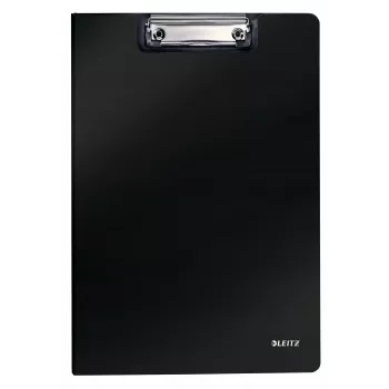 Leitz Klemmmappe mit Vorderdeckel Solid, A4, Schwarz, 75 Blatt, Polyfoam, 229 mm, 16 mm