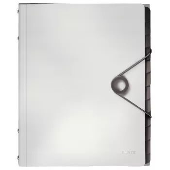 Leitz Trennbuch Solid 12 Tabs, Klappmappe, A4, Polypropylen (PP), Weiß, 200 Blatt, 80 g/m²