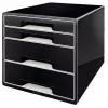 Leitz Desk Cube 4-Schubladen, 4 Schublade(n), Kunststoff, Schwarz, 1 Stk., 270 mm, 287 mm