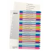 Esselte 1245-00-00 Numerisches Register aus Polypropylen (PP) Mehrfarbig