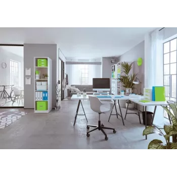 Leitz Box Click & Store WOW Cube Große Aufbewahrungsbox, Aufbewahrungsbox, Blau, Rechteckig, Karton, Monochromatisch, Innenbereich
