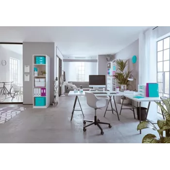 Leitz Box Click & Store WOW Cube Große Aufbewahrungsbox, Aufbewahrungsbox, Türkis, Rechteckig, Karton, Monochromatisch, Innenbereich