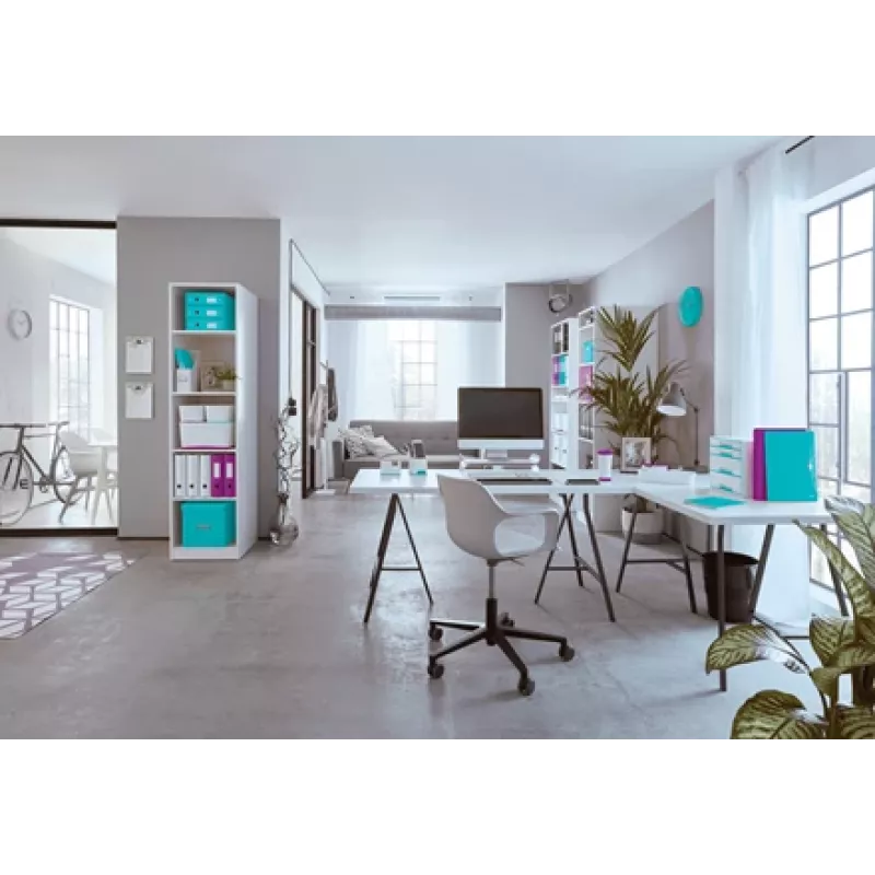 Leitz Box Click & Store WOW Cube Große Aufbewahrungsbox, Aufbewahrungsbox, Lila, Rechteckig, Karton, Monochromatisch, Innenbereich