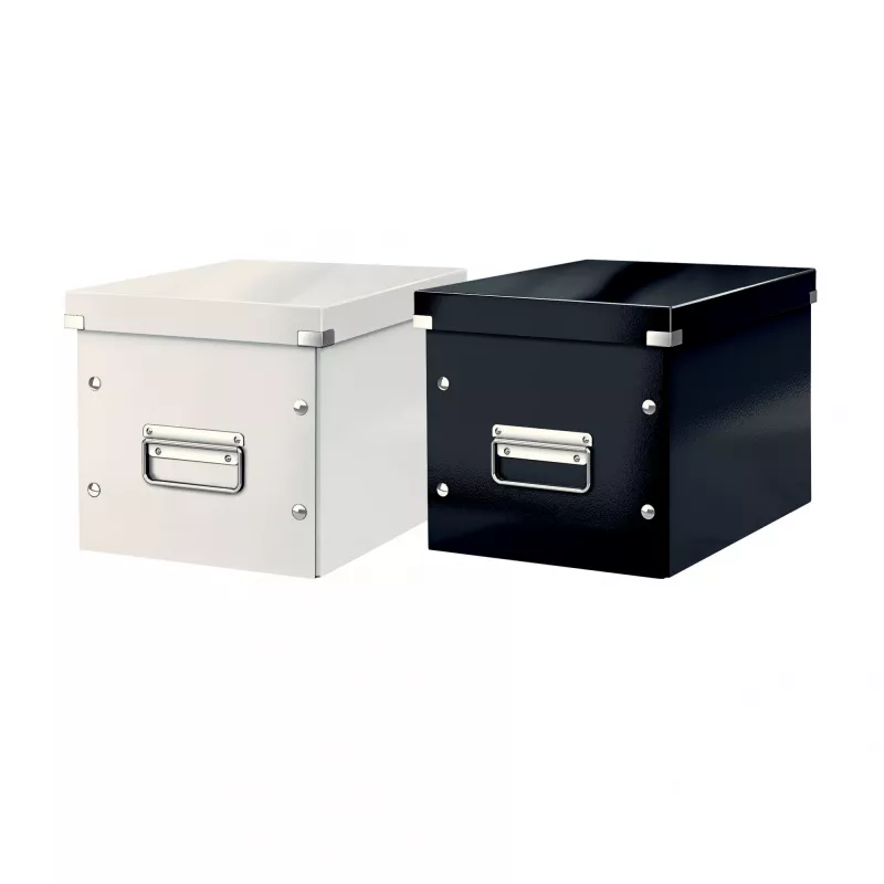 Leitz Aufbewahrungsbox Click & Store WOW Cube Medium, Fuchsia, Karton, 260 mm, 260 mm, 240 mm