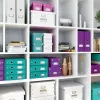 Leitz Aufbewahrungsbox Click & Store WOW Cube Medium, Türkis, Karton, 260 mm, 260 mm, 240 mm