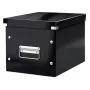 Leitz Click & Store WOW Cube Medium Storage Box, Aufbewahrungsbox, Schwarz, Rechteckig, Karton, Monochromatisch, Innenbereich