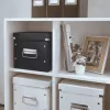 Leitz Click & Store WOW Cube Medium Storage Box, Aufbewahrungsbox, Schwarz, Rechteckig, Karton, Monochromatisch, Innenbereich