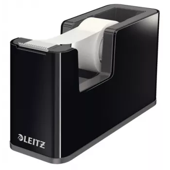 Leitz Klebebandabroller Dual Colour, 1,9 cm, 33 m, Polystyrol, Schwarz, 51 mm, 126 mm